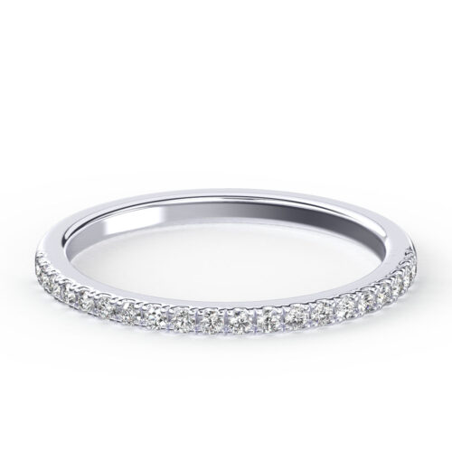 French Pave Band Wedding Bands